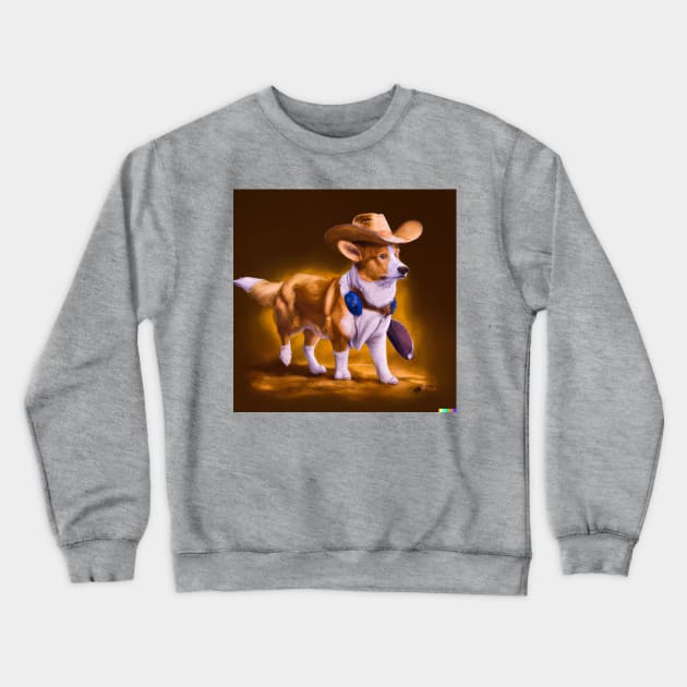 Cowboy Corgi Crewneck Sweatshirt by GhostlierNation